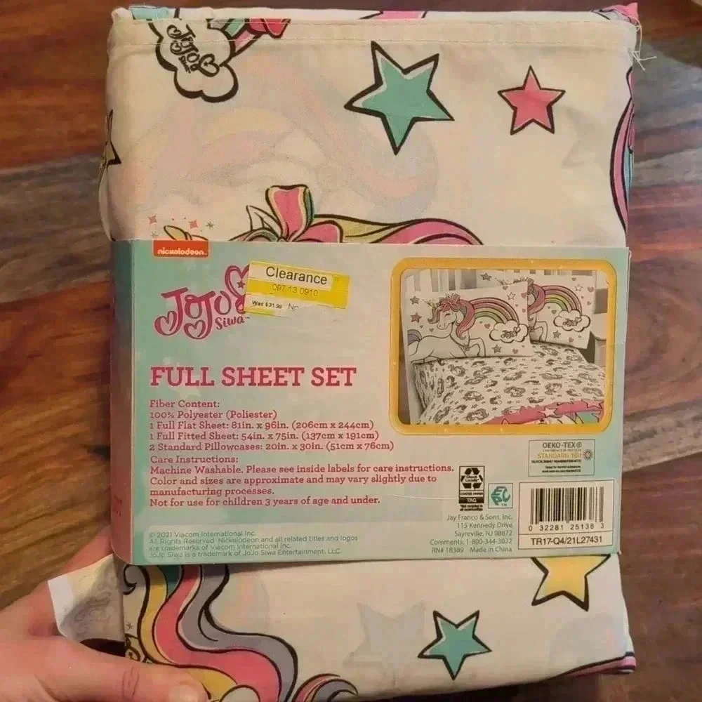 Nickelodeon Jojo Siwa full sheet set